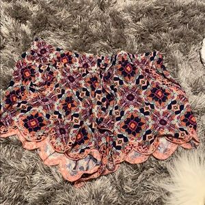 Floral flowy shorts